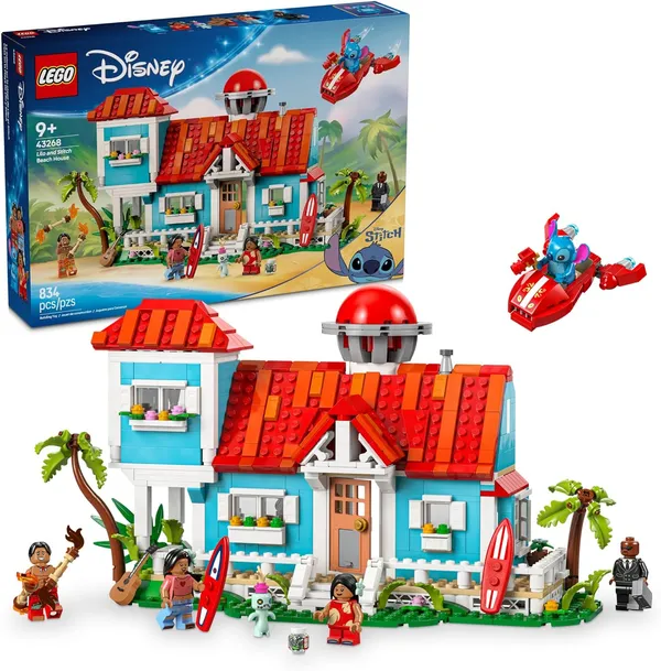 LEGO Disney Lilo and Stitch Beach House Building Playset