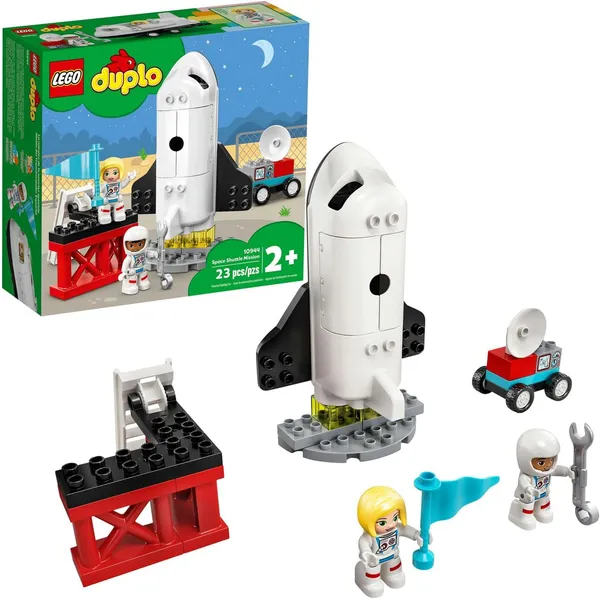 LEGO DUPLO 10944 צעצוע רקטה למשימת מעבורת חלל