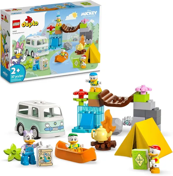 LEGO DUPLO Disney Mickey and Friends Camping Adventure 10997 Toddler Building Toy Set