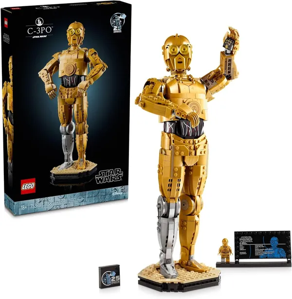 דמות דרואיד לבנייה C-3PO של לגו מלחמת הכוכבים