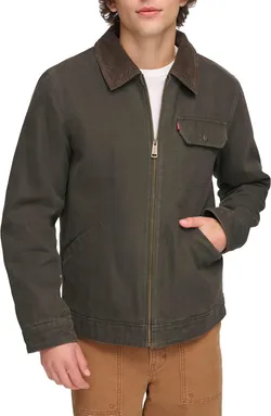 Levi's Men's Cotton Field Jacket, Olive