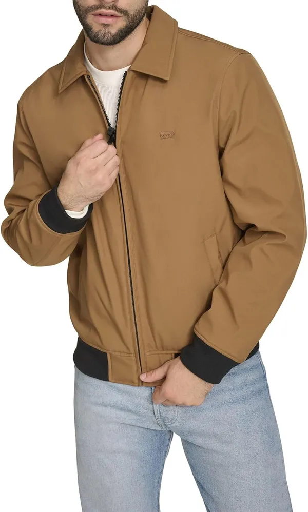 Levi's Мужская легкая куртка-бомбер Softshell Varsity