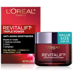 L'Oreal Paris Revitalift Triple Power קרם לחות אנטי-אייג'ינג לפנים