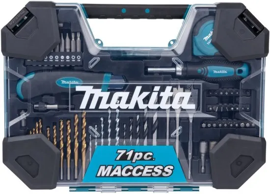 Makita HD E-22589 סט מקדחים וביטים, 71 חלקים