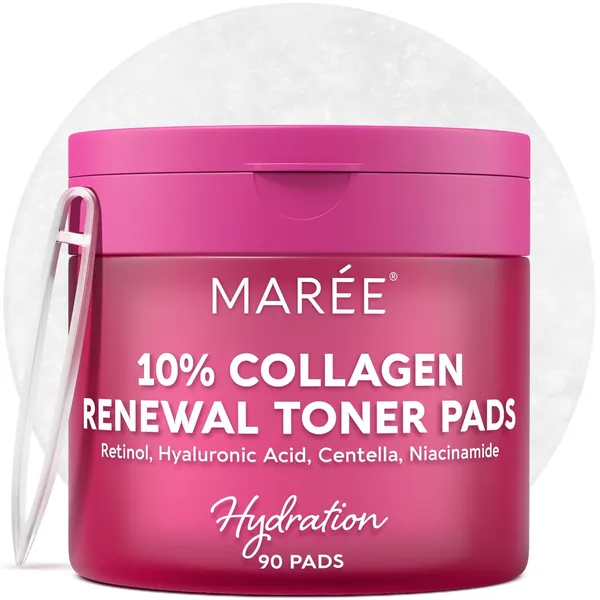 MAREE Collagen Acne Clearing Polishes, Toner Pads
