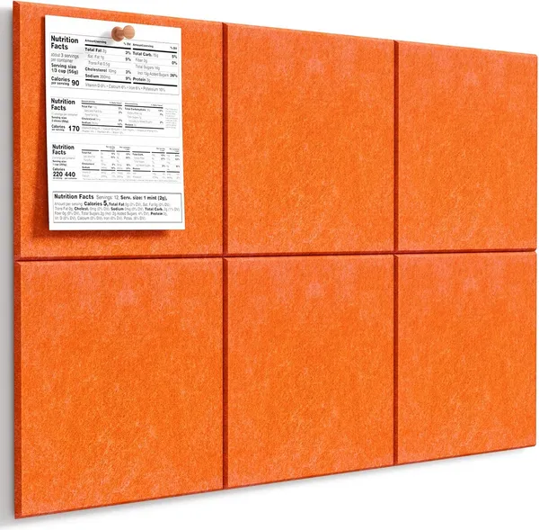 MaxGear MaxGear-Felt-Orange-6 לוח מודעות מלט, 6