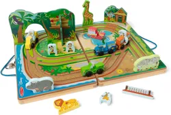 Melissa & Doug Disney Safari Take-Along Wooden Play Set, 20 Pieces
