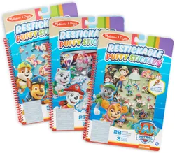Melissa & Doug מדבקות נפוחות רב פעמיות PAW Patrol, 3 יחידות