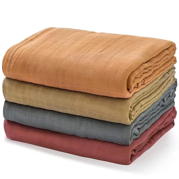 Momcozy Муслиновые пеленки для мальчиков и девочек, 4-Pack