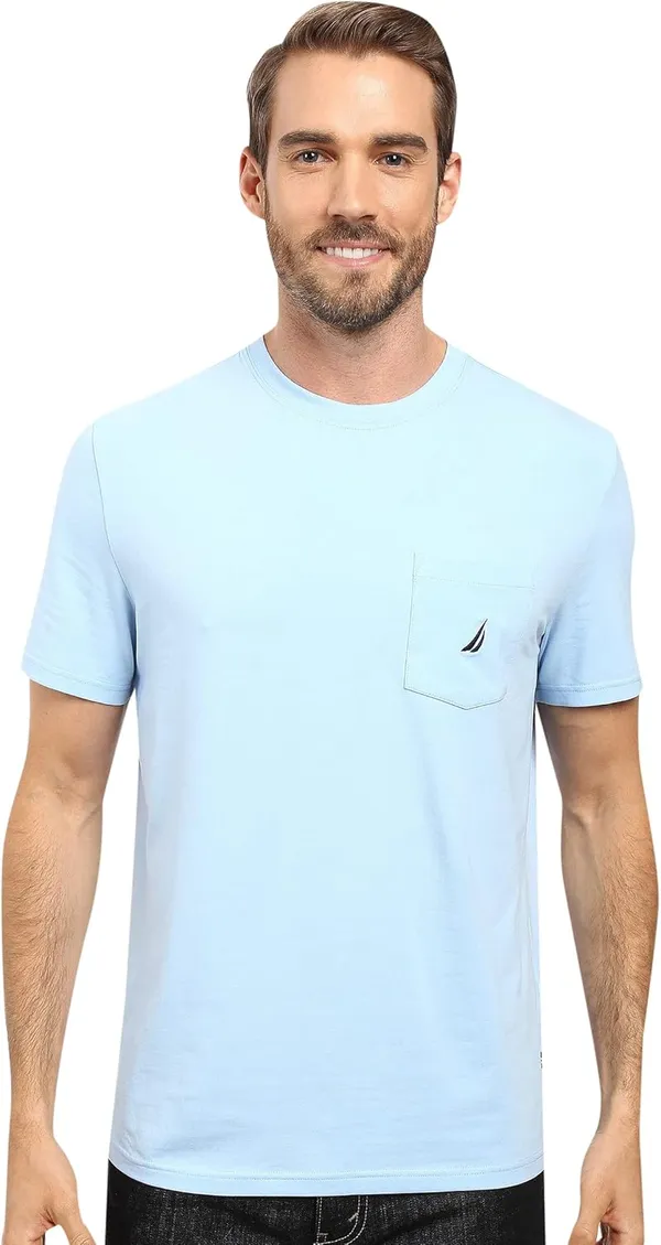 Nautica Men's Solid Crew Neck Short Sleeve T-Shirt