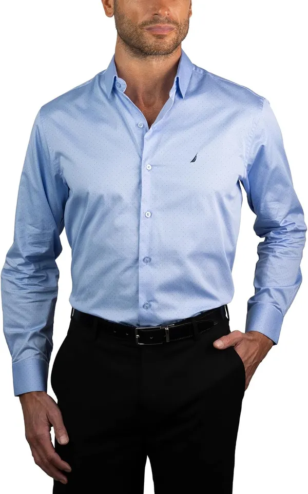 Nautica Slim Fit Mens Dress Shirts