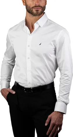 Nautica Slim Fit Mens Dress Shirt