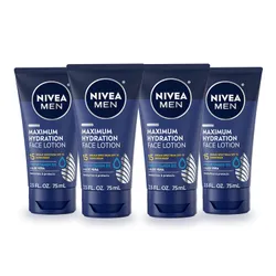 NIVEA MEN Maximum Hydration קרם פנים, מארז 4 יחידות