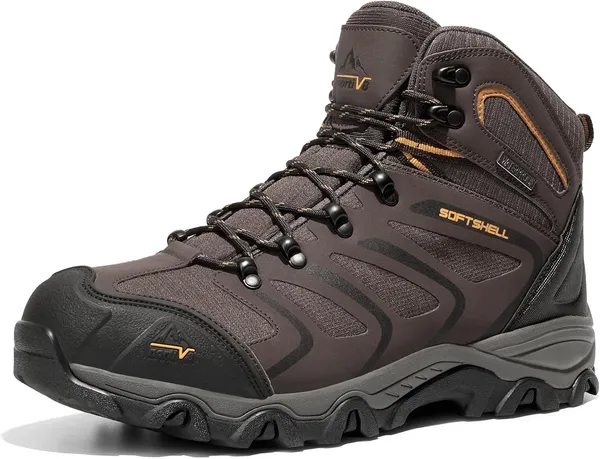 NORTIV 8 Men's Ankle High Waterproof Hiking Boots, Outdoor Lightweight Shoes