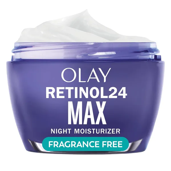 Olay Retinol Night Cream for Women, Anti-Aging Face Moisturizer