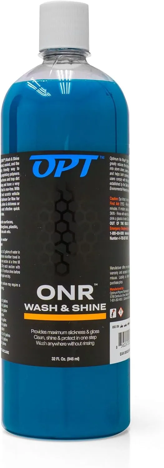 Optimum No Rinse Wash and Shine Version 5, סבון שטיפת רכב ללא שטיפה