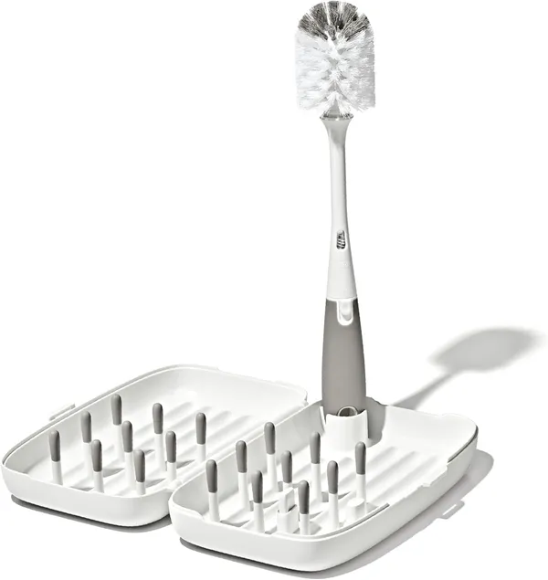 OXO Tot Travel Size Drying Rack with Bottle Brush