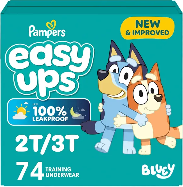 Pampers Easy Ups Bluey Training Pants, 74