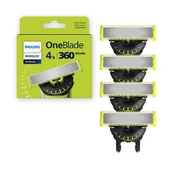 Philips Norelco OneBlade 360 QP440/80 Replacement Blades, 4 Pack