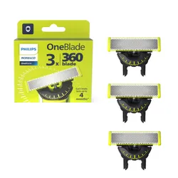 Philips Norelco OneBlade QP430/80 Replacement Blades, 3 Pack