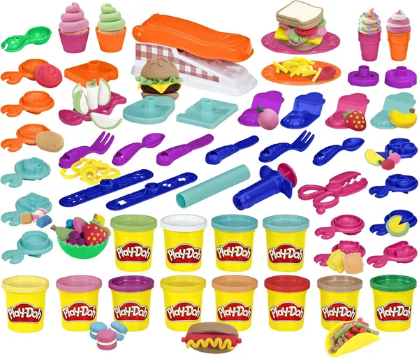 Play-Doh Kitchen Creations Fun Factory Playset, צעצועי יצירה