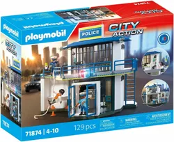 תחנת משטרה של Playmobil עם חדר חקירות