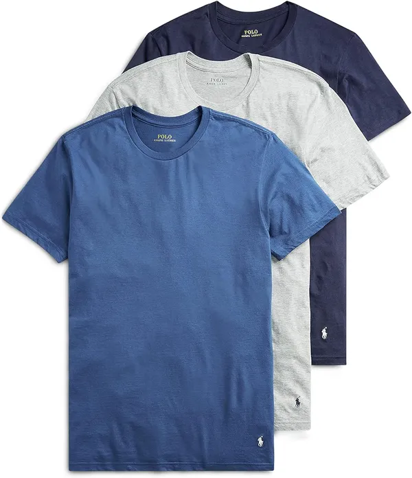 POLO RALPH LAUREN Classic Fit Men's Cotton Crewneck T-Shirt, 3