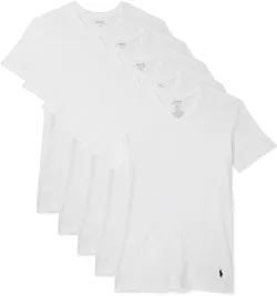POLO RALPH LAUREN Slim Fit V-Necks Shirts, 5