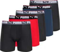 PUMA תחתונים בוקסר לגברים, 5 יחידות, ביצועים