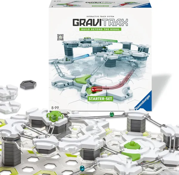 Ravensburger GraviTrax Starter Set, משחק קופסאות כדורים מגנטיות וכוח משיכה