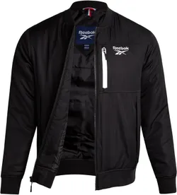 Reebok Mens Bomber Jacket Insulated Zip Up Windbreaker, 
