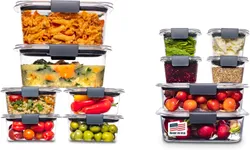 Rubbermaid Brilliance Food Storage Containers, 24