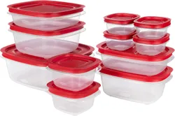 Rubbermaid EasyStore Rectangle and Square Containers, 22-Piece Set