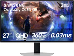 Samsung Odyssey OLED G6 (G60SD) Gaming Monitor, 1