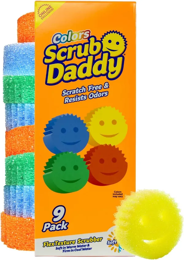 Scrub Daddy ספוגי מטבח רב תכליתיים נטולי שריטות, 9