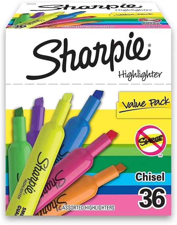 Sharpie Tank Highlighters, 36 Count