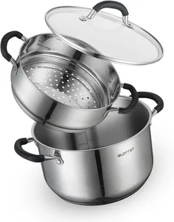 SLOTTET 6 Quart Кастрюля из нержавеющей стали, 6