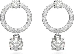 עגילים מחוררים מעגל Swarovski Attract, 1