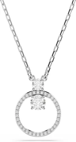 Swarovski Constella שרשרת תליון עיגול קריסטל