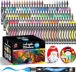 TBC The Best Crafts TU-2004-2007us Acrylic Paint Markers, 108