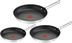 Tefal A704S363 Duetto Frying Pan Set, 3