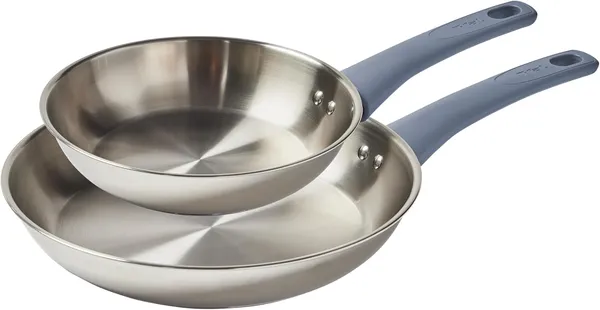 T-fal Essentials Stainless Steel Induction 2 Piece סט כלי בישול, 2