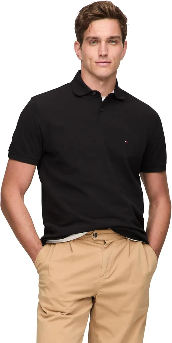 Tommy Hilfiger 1985 Polo мужская футболка-поло с коротким рукавом