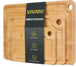 vivigu Cutting Board Bamboo Cutting Boards, 3