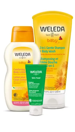 Weleda Baby Calendula סט טיפוח לעור, 3