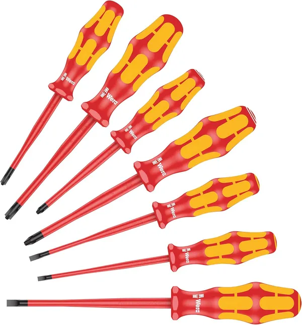 Wera 160 iSS/7 סט מברגים מבודדי VDE, 7 חלקים