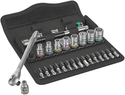 Wera 05004017001 Metric Metal Ratchet Set, 28 Piece