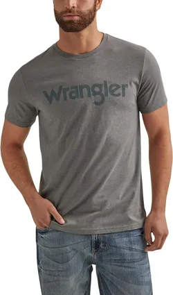 Wrangler Men's Western Crew Neck Short Sleeve Tee Shirt